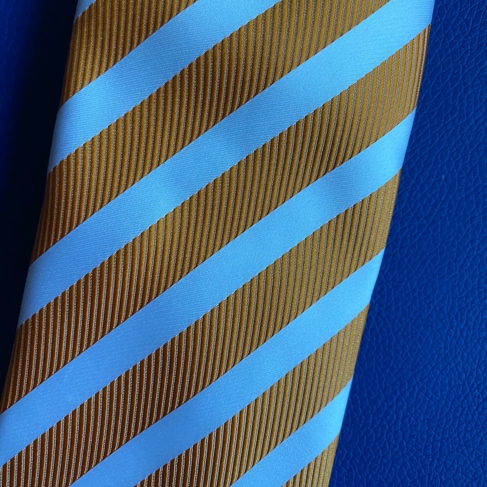 Tie Shop Roma Gold/White Striped Tie